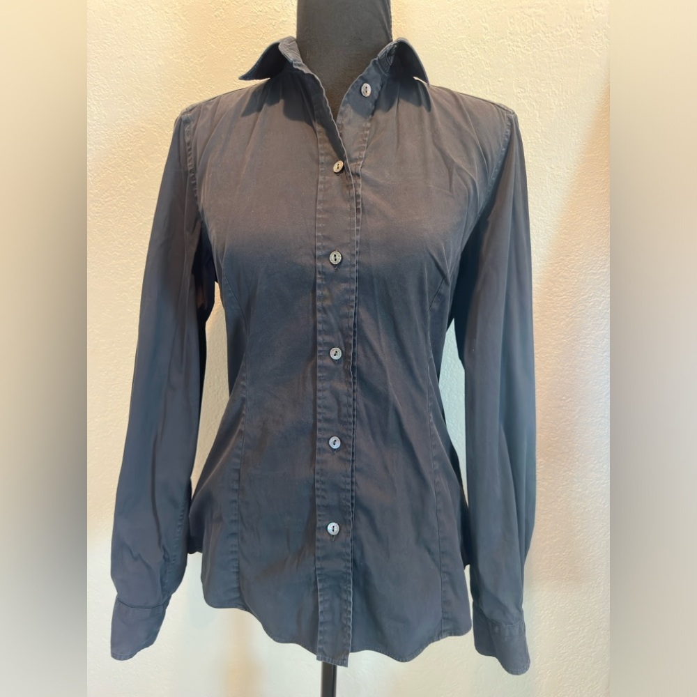 Dolce & Gabbana Black Long Sleeve Button-Up Shirt